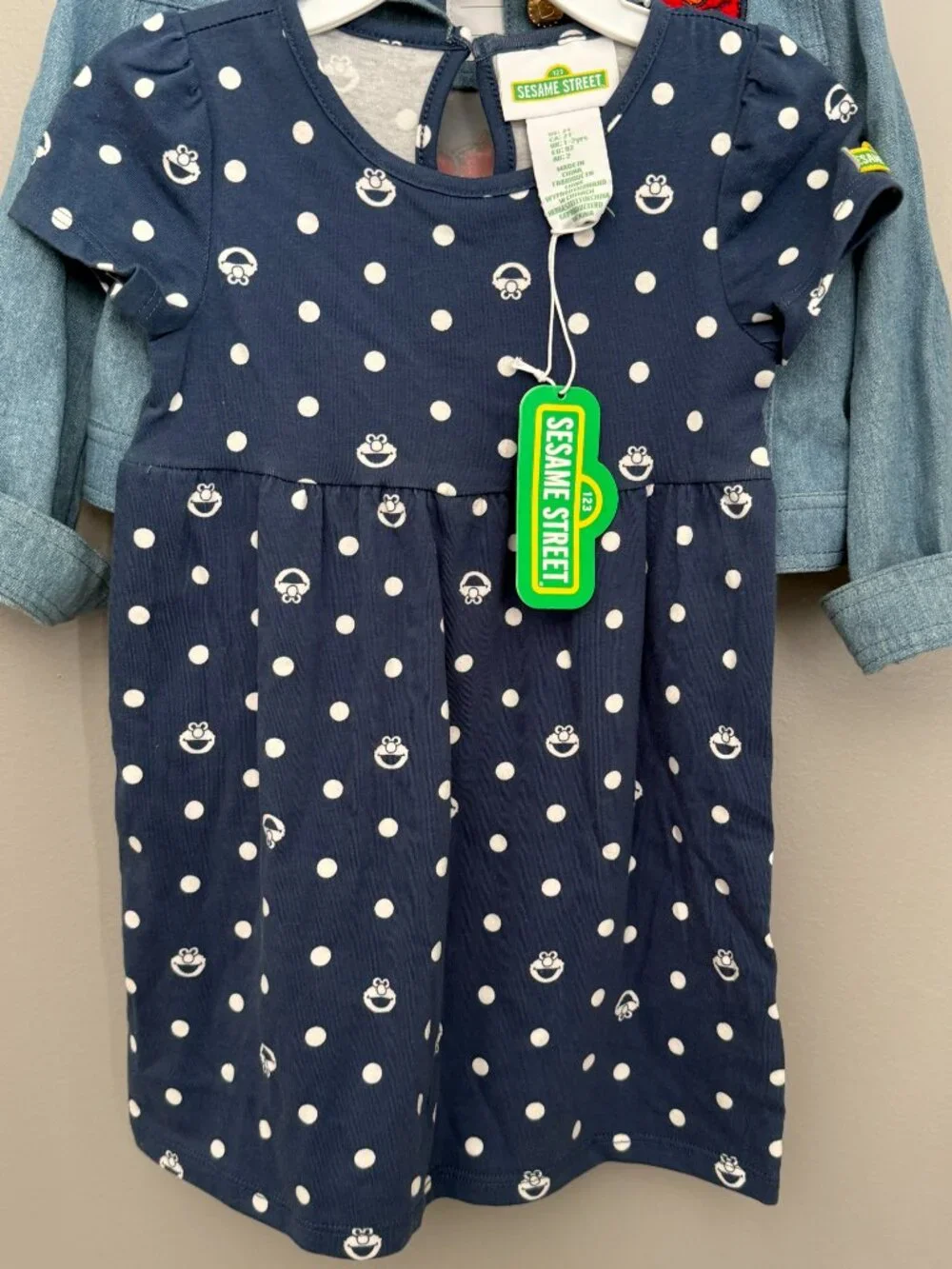 Brand NWT Sesame Street ELMO Dress & Jacket Set Size 2T - Picture 5 of 11